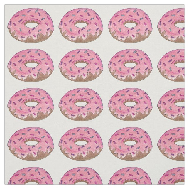 Donuts Rosa Frosting Doughnut Sprinkles Junk Food Tyg (Provkarta)
