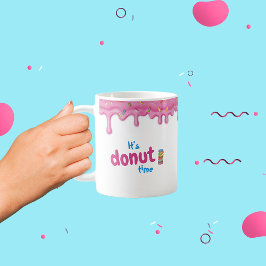 Donuts Rosa Frosting Sprinkles Drip Coffee Mugg