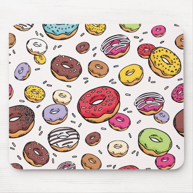 Donuts seamless pattern musmatta (Framsidan)