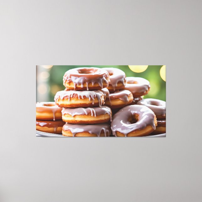Donuts-skiva Canvastryck (Framsida)