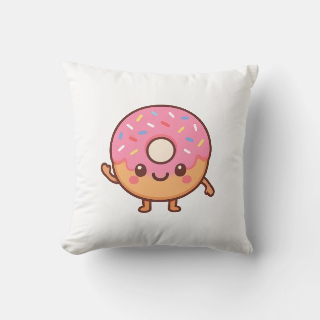 Donuts Throw Pillow Kudde (Framsida)