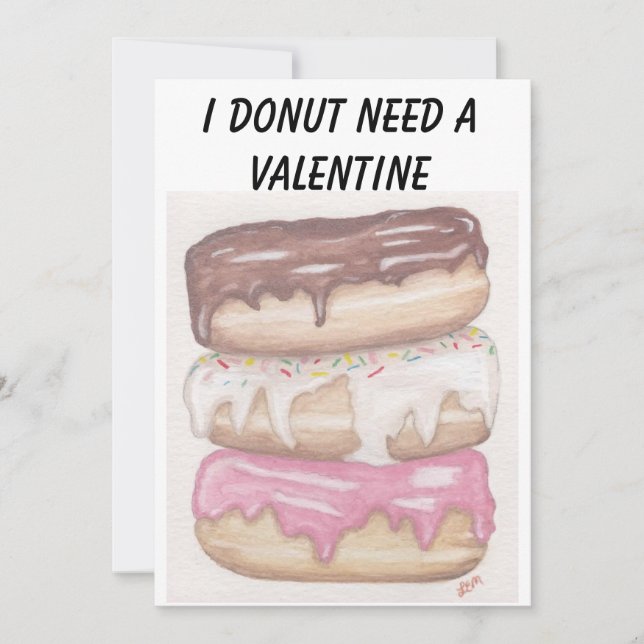 Donuts Valentine Julkort (Framsida)
