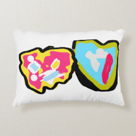 Donuts valentine prydnadskudde