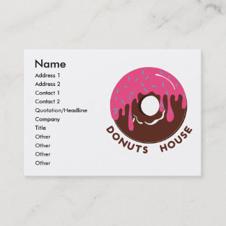 Donutshusvisitkort Visitkort