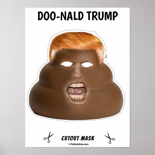 Doo-nald Trump Halloween Mask Poster (Framsidan)