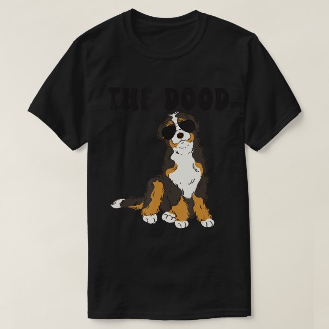 Dood Bernedoodle Mamma Doodle Hund T-Shirt (Design framsida)