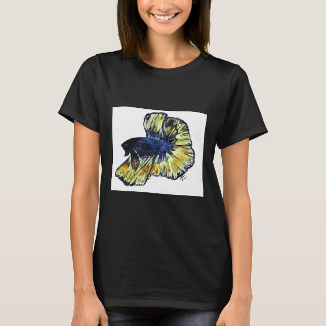 Dood nr 34 Betta Fish T Shirt (Framsida)