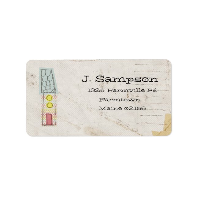 doodadressetikett adressetikett (Framsidan)