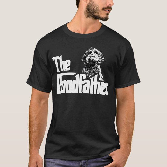 Doodfather Labradoodle Kärlek Doodle Pappa Far T Shirt (Framsida)