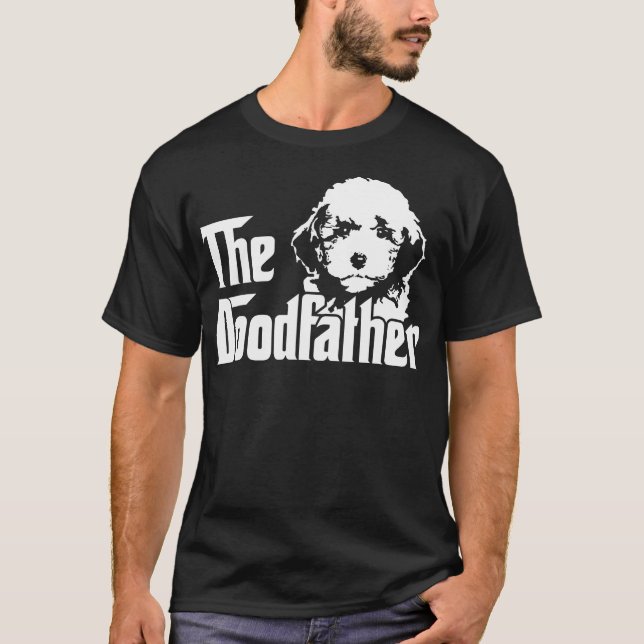 Doodfather - Rolig hund Goldendoodle Labradoodl T Shirt (Framsida)