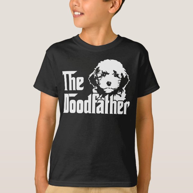 Doodfather - Rolig hund Goldendoodle Labradoodl T Shirt (Framsida)