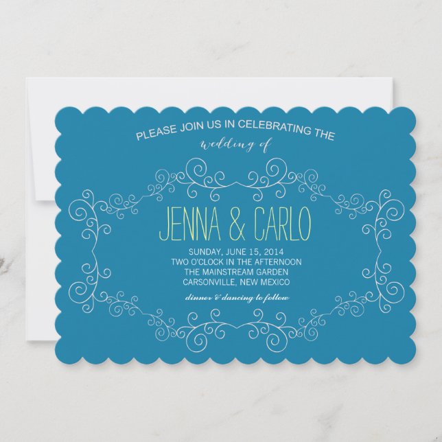 doodlarsnurra inbjudningar (Framsida)