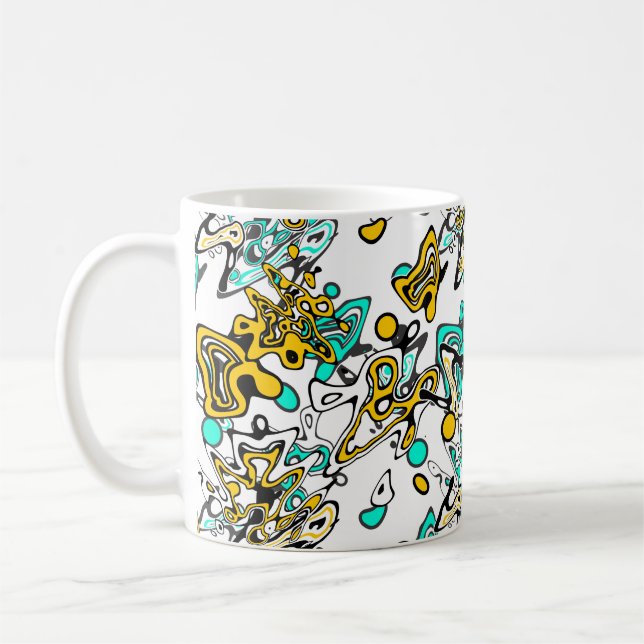Doodle, abstrakt kaffemugg (Vänster)