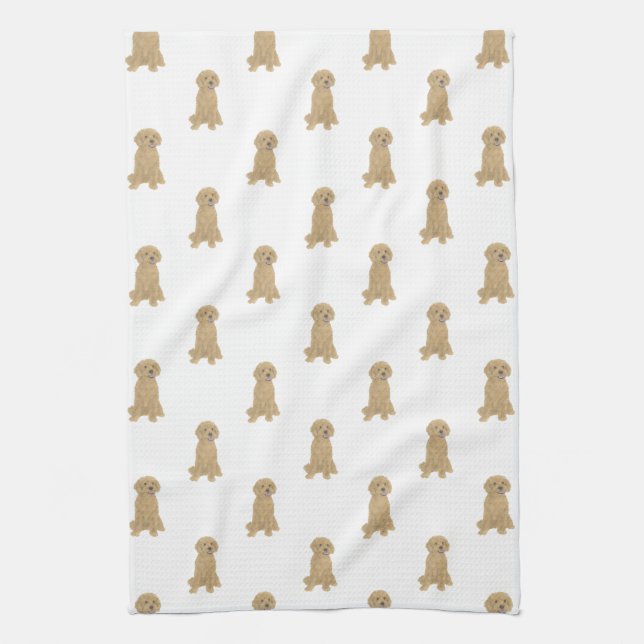 Doodle (Apricot Golden) Kökshandduk (Vertikal)