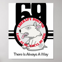 Doodle Art för terapidoktor Poster