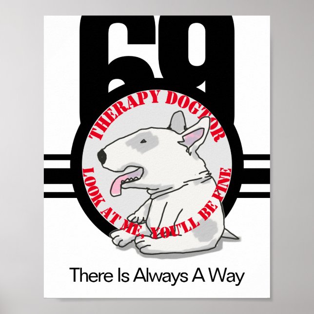 Doodle Art för terapidoktor Poster (Framsidan)