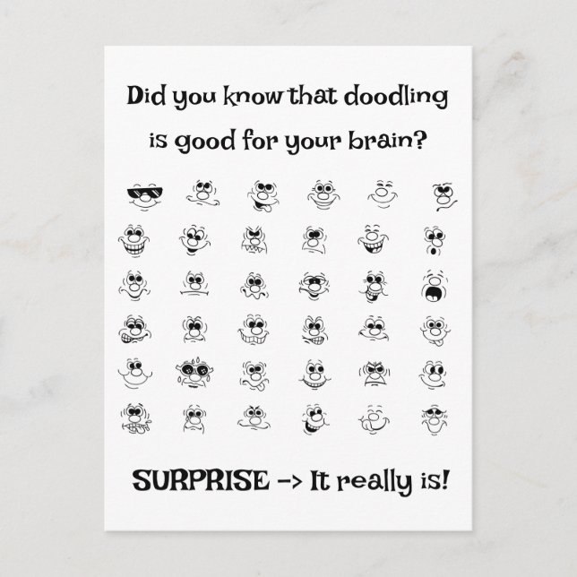 Doodle Art Helg Vykort (Framsida)