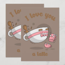 Doodle Art Latte Art Kaffe Söt Tecknad Konst