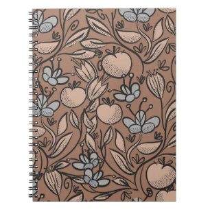 Doodle art mocha anteckningsbok