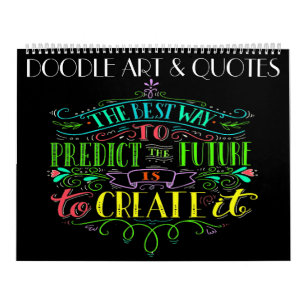 Doodle Art och Quotes Calendar Kalender