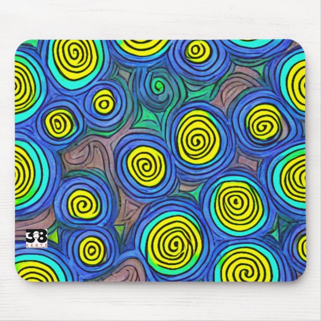 Doodle Art Swirls Musmatta (Framsidan)