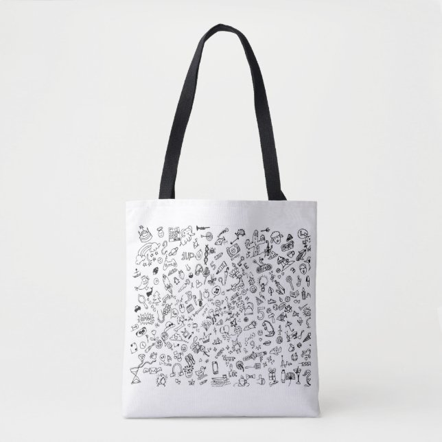 doodle bag tygkasse (Framsida)