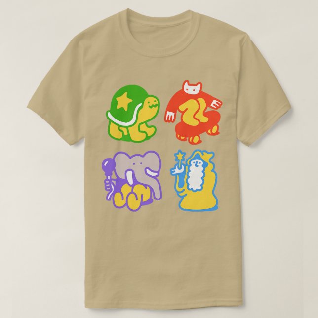 Doodle Buddies T Shirt (Design framsida)