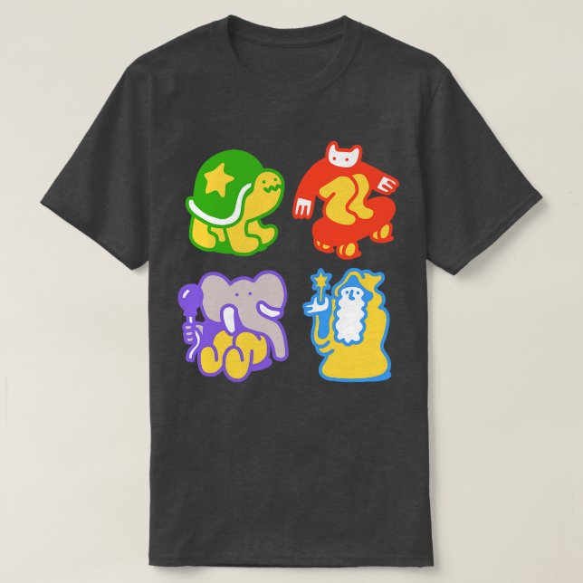 Doodle Buddies T Shirt (Design framsida)