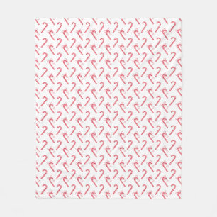 Doodle Candy cane Mönster Mugg Fleecefilt