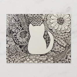 Doodle Cat Vykort