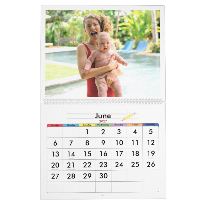 Doodle Cute & Friendly Baby Wall Calendar 2024 Kalender (Jun 2027)