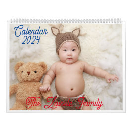 Doodle Cute & Friendly Baby Wall Calendar 2024 Kalender