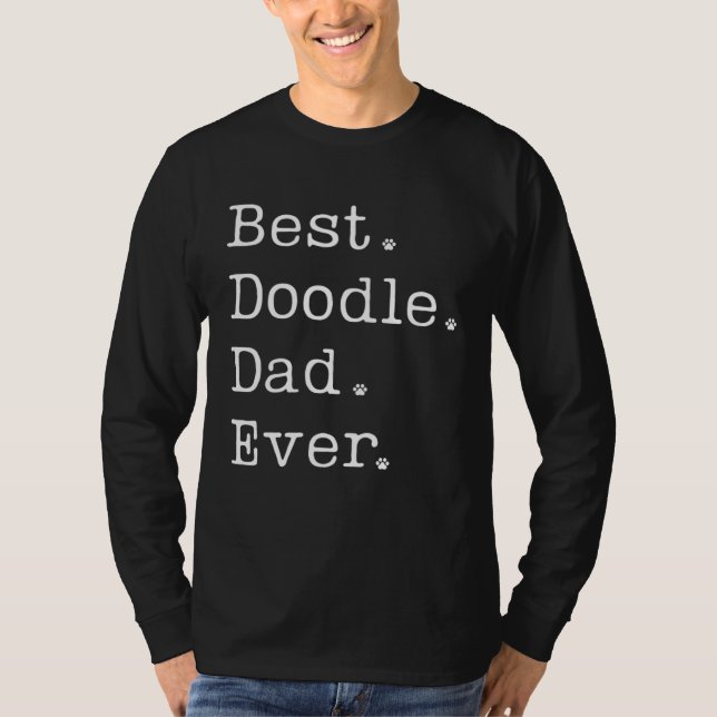 Doodle Dad Best Doodle Dad Ever Labradoodle Doodle T Shirt (Framsida)