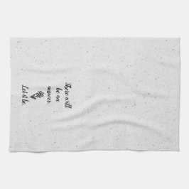 Doodle Daisy and Quote on Terrazzo Kökshandduk