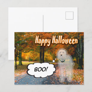 Doodle Days Tecknad Happy halloween vykort