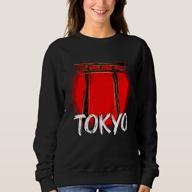 Doodle de Tokio: La majestuosidad del torii frente T Shirt (Framsida)