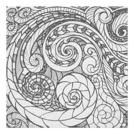 Doodle Design Förstoring av Foto
