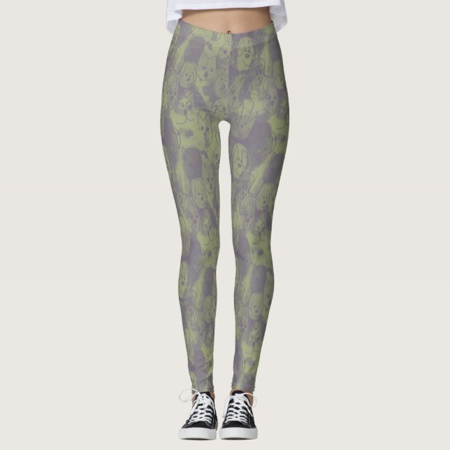 doodle dogs leggings (Framsida)