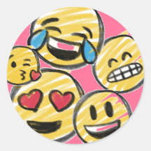 Doodle Emoji Tecknad Tween Tonåring födelsedagen