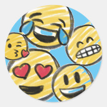 Doodle Emoji Tecknad Tween Tonåring födelsedagen