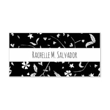 Doodle Flower Solid - Anpassningsbar Rubber Frimär