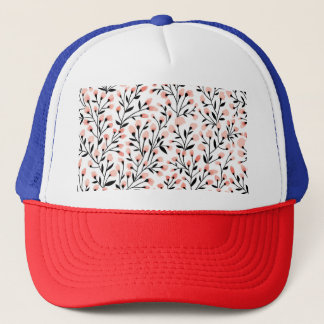Doodle Flowers: Coral Blommigt Seamless. Keps
