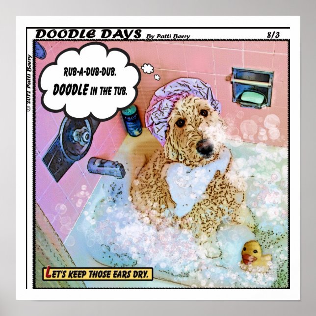 Doodle för rub-A-Dub-Dub Poster (Framsidan)