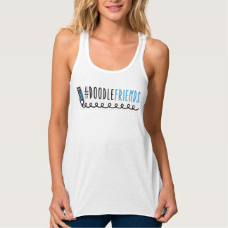 Doodle Friends - Tanktop Linne Med Racerback