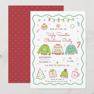 Doodle fulstasslig julfest inbjudningar
