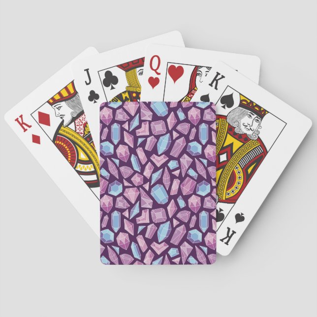 Doodle gems, veteranfri bakgrund. casinokort (Baksidan)