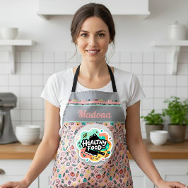 Doodle Hälsosam mat Kökskniv Klistermärke