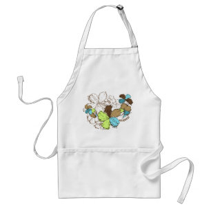 Doodle Hibiscus Chef's Apron Förkläde