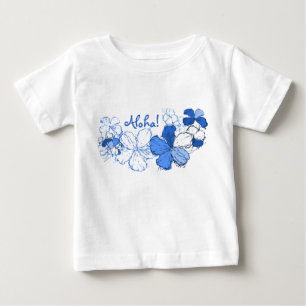 Doodle Hibiscus Hawaiian Aloha T-shirt