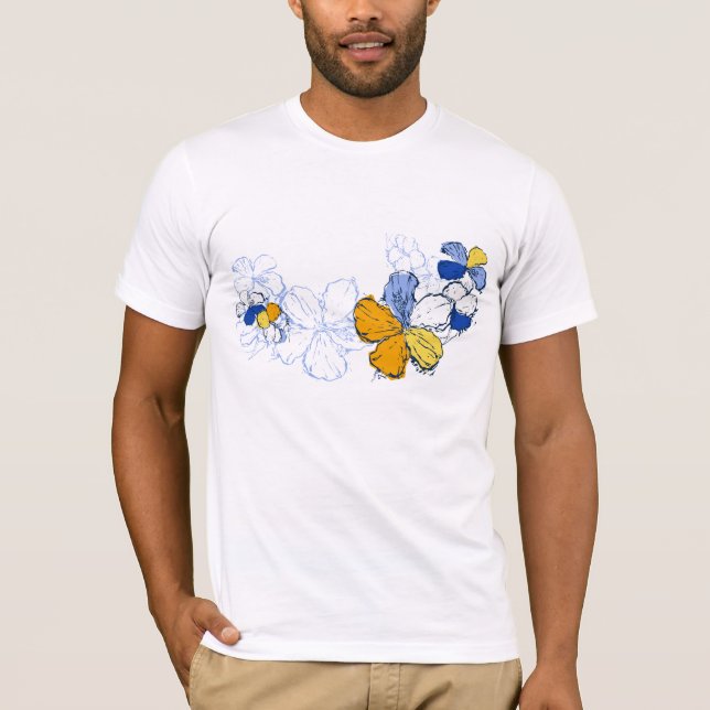 Doodle Hibiscus Manar Tee (Framsida)